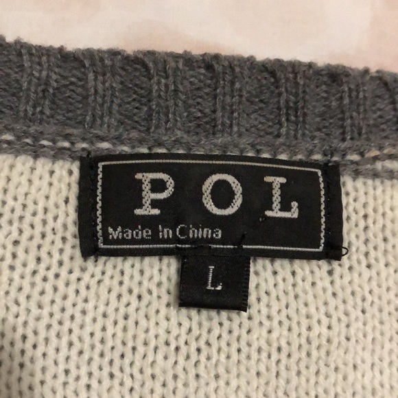 POL Grey Winter Snowflake Fair Isle Sweater - Picture 3 of 10